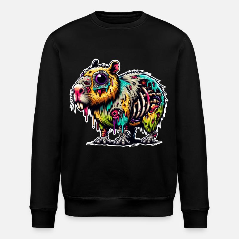 Capybara Zombie Monstre Halloween - Sweat bio ROLLER Stanley/Stella Unisexe - noir