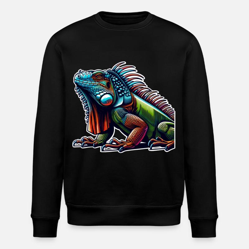 Iguane - Sweat bio ROLLER Stanley/Stella Unisexe - noir