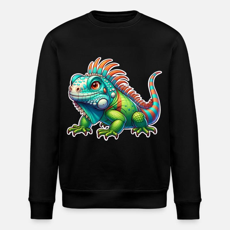 Leguan - Stanley/Stella Unisex Bio-Sweatshirt ROLLER - Schwarz