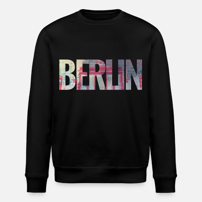 Berlin - Stanley/Stella Unisex Bio-Sweatshirt ROLLER - Schwarz