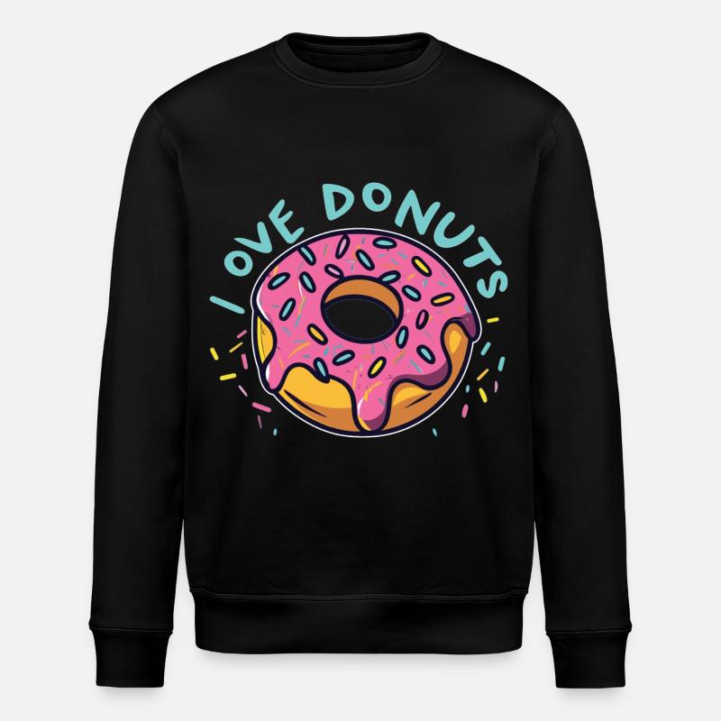Donut Passion - Amour, Vie, Donuts! - Sweat bio ROLLER Stanley/Stella Unisexe - noir