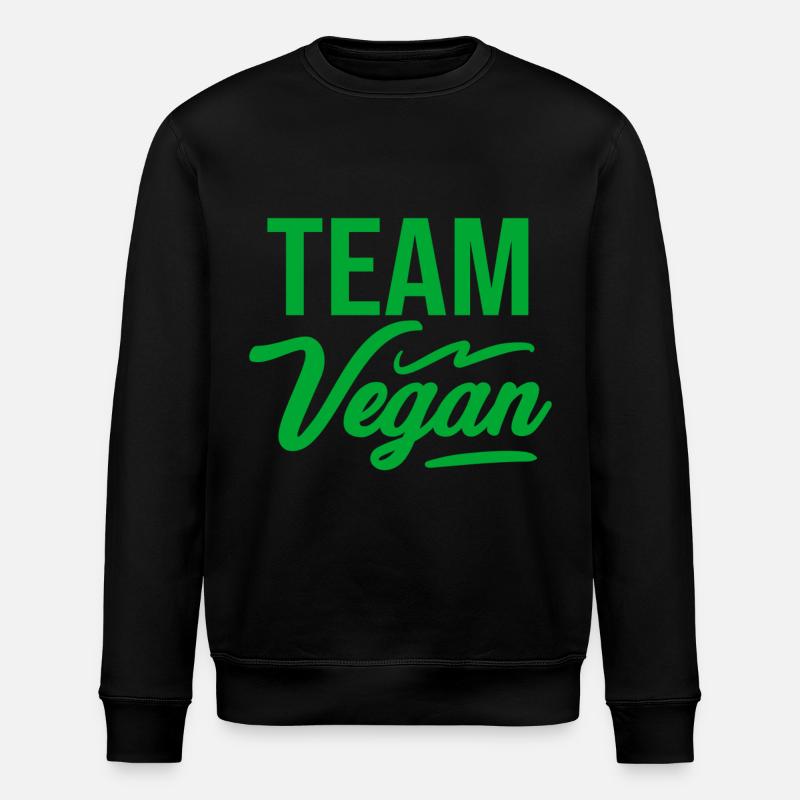Team Vegan - Stanley/Stella ROLLER Unisex Organic Sweatshirt - black