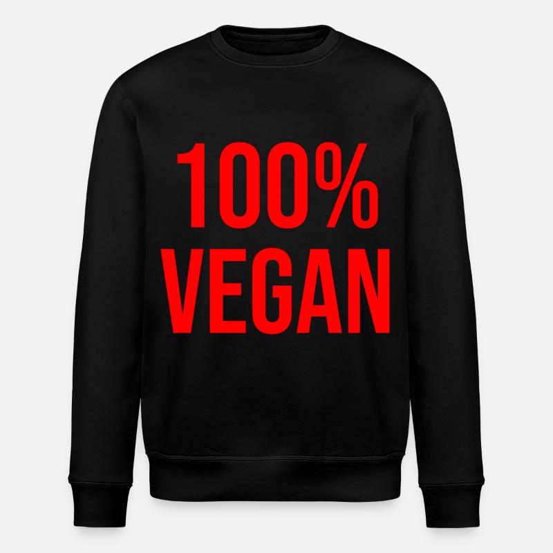 100% Vegan - Stanley/Stella ROLLER Unisex Organic Sweatshirt - black