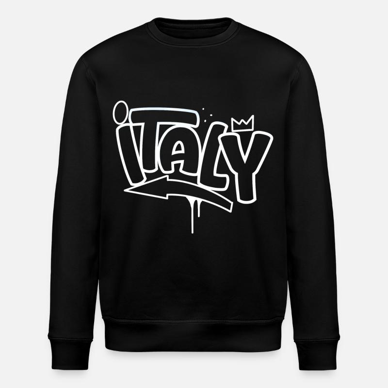 Italy Graffiti - Stanley/Stella Unisex Bio-Sweatshirt ROLLER - Schwarz