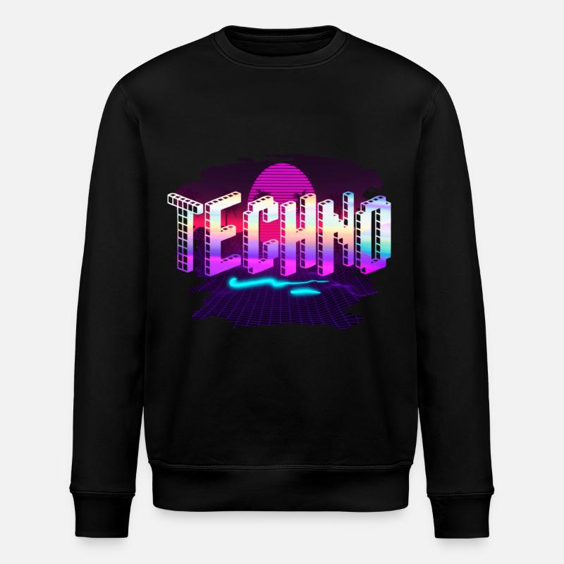 Techno - Stanley/Stella Unisex Bio-Sweatshirt ROLLER - Schwarz