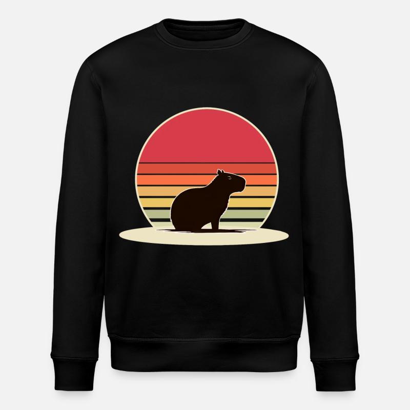 Capybara - Stanley/Stella ROLLER Unisex Organic Sweatshirt - black