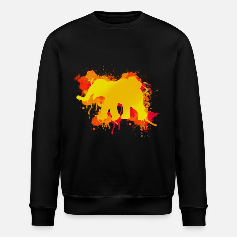 Éléphant - Sweat bio ROLLER Stanley/Stella Unisexe - noir