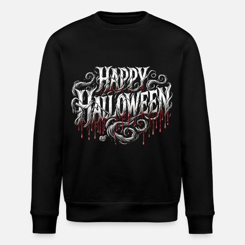 Chemise effrayante « Happy Halloween » - Sweat bio ROLLER Stanley/Stella Unisexe - noir