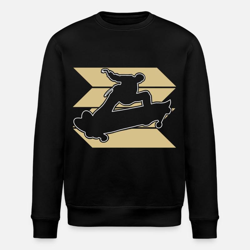Skateboard Skater - Stanley/Stella ROLLER Unisex Organic Sweatshirt - black