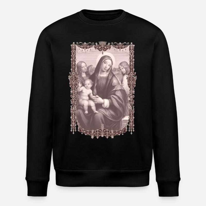 Sainte-Marie avec l’Enfant Jésus - Sweat bio ROLLER Stanley/Stella Unisexe - noir