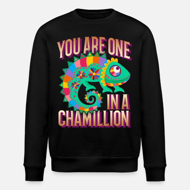 Caméléon drôle disant You-Are-One-In-A-Million - Sweat bio ROLLER Stanley/Stella Unisexe - noir