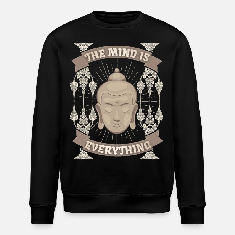 Bouddhisme Méditation Bouddha-Conception Spiritualité - Sweat bio ROLLER Stanley/Stella Unisexe - noir