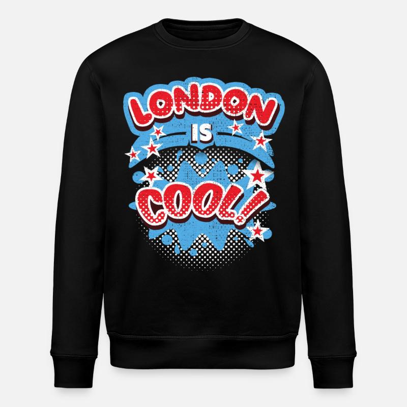 Londres Angleterre, Royaume-Uni Dire Londres-cool - Sweat bio ROLLER Stanley/Stella Unisexe - noir