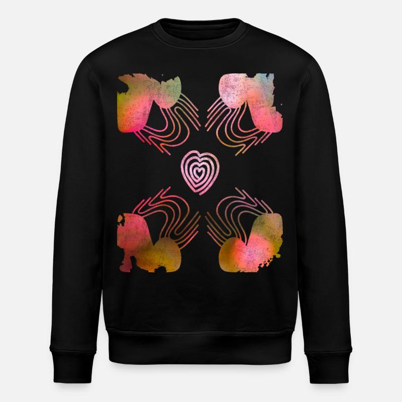 Saint-Valentin, Coeur, Mariage, Mariage, Romantique - Sweat bio ROLLER Stanley/Stella Unisexe - noir