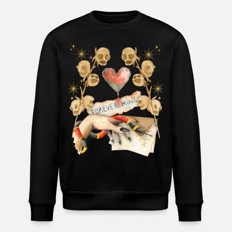 Gothique Crâne Gothique-Saint-Valentin, Saint-Valentin - Sweat bio ROLLER Stanley/Stella Unisexe - noir