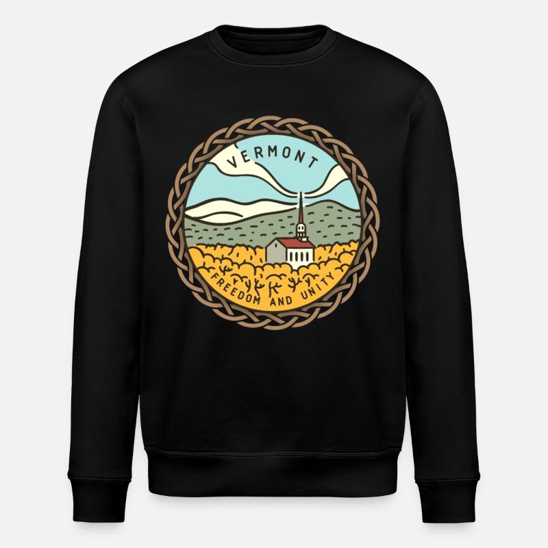 Vermont, États-Unis - Sweat bio ROLLER Stanley/Stella Unisexe - noir