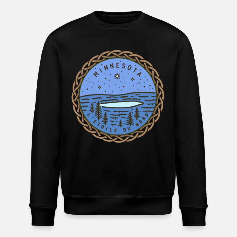 Minnesota, États-Unis - Sweat bio ROLLER Stanley/Stella Unisexe - noir