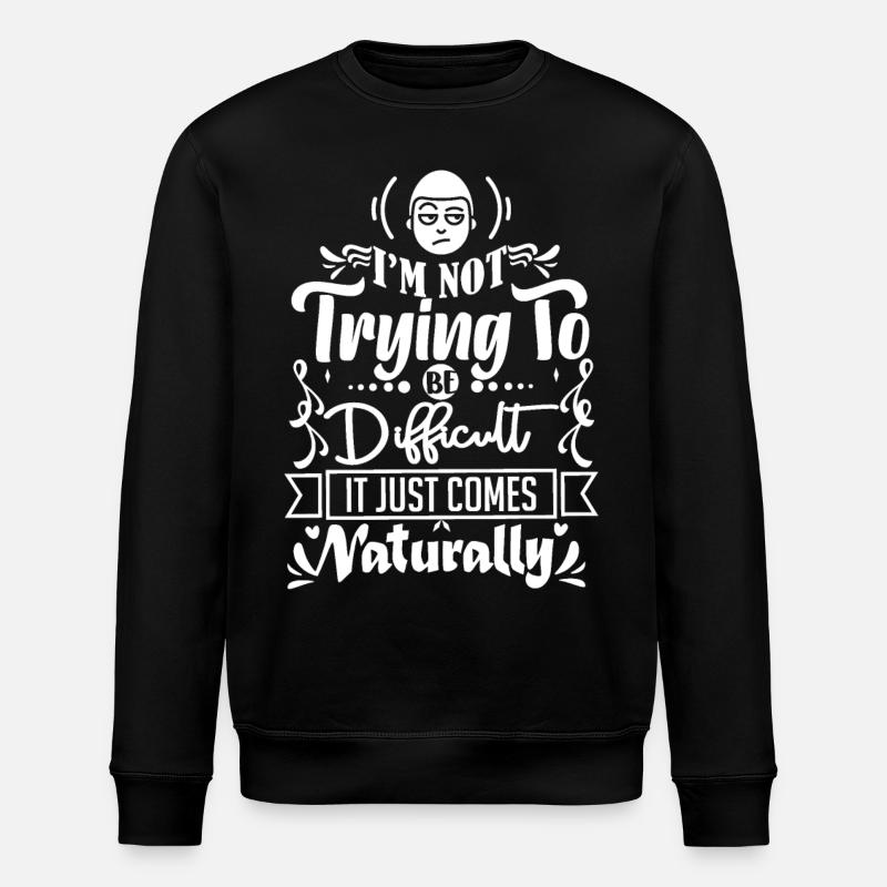 Sarcasme, drôle de dicton, introverti - Sweat bio ROLLER Stanley/Stella Unisexe - noir