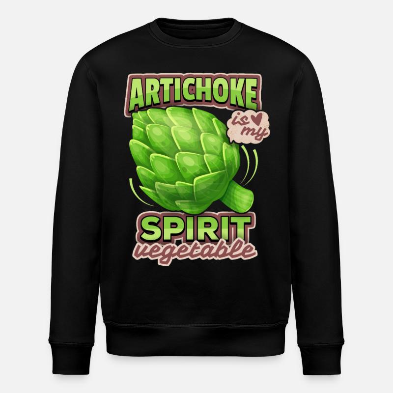 Illustration d’artichaut, drôle de dicton - Sweat bio ROLLER Stanley/Stella Unisexe - noir