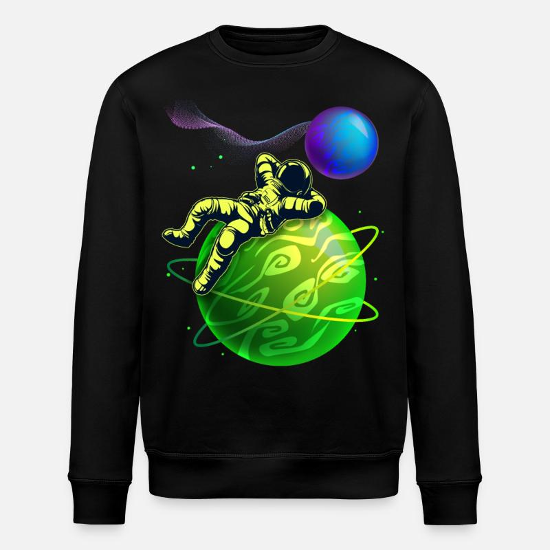 Drôle d’astronaute-cosmonaute, planète espace - Sweat bio ROLLER Stanley/Stella Unisexe - noir