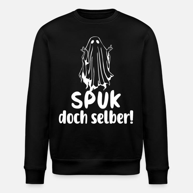 Spuk doch selber - Stanley/Stella Unisex Bio-Sweatshirt ROLLER - Schwarz