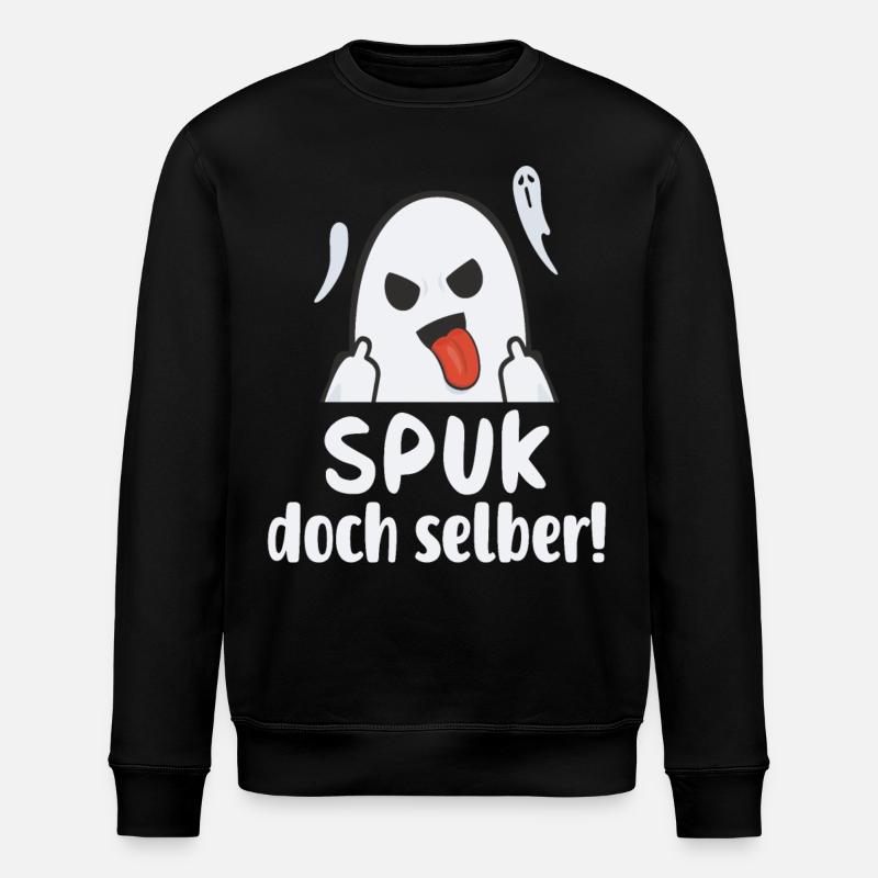 Spuk doch selber - Stanley/Stella Unisex Bio-Sweatshirt ROLLER - Schwarz