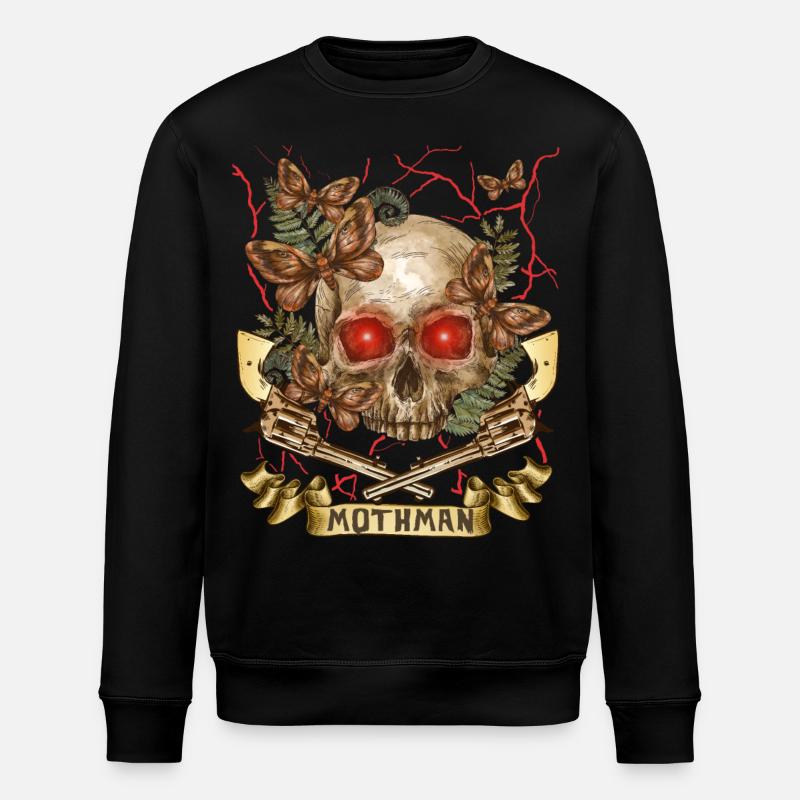 Mothman, Mothman, Crâne, Pistolets Crâne - Sweat bio ROLLER Stanley/Stella Unisexe - noir
