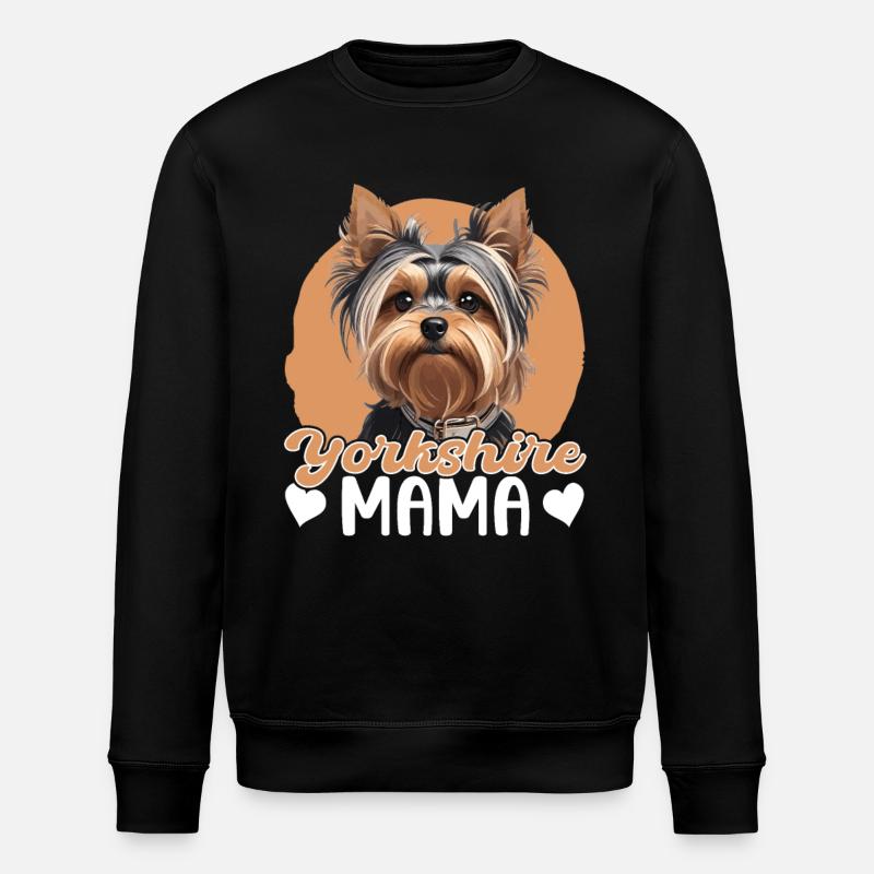 Yorkshire Terrier Mama - Stanley/Stella Unisex Bio-Sweatshirt ROLLER - Schwarz