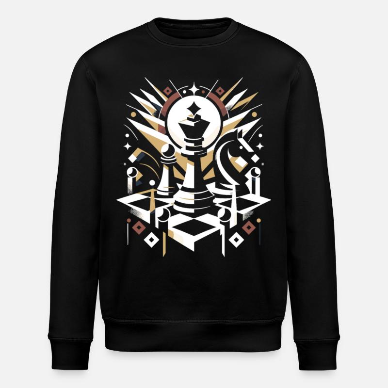 Jeu d’échecs abstrait Échecs - Sweat bio ROLLER Stanley/Stella Unisexe - noir