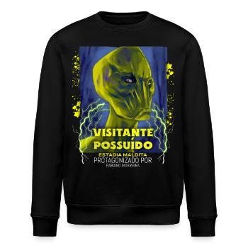 Alien Film Plakat, Aliens, Außerirdische - Stanley/Stella Unisex Bio-Sweatshirt ROLLER - Schwarz - Vorne - Nik (191cm)