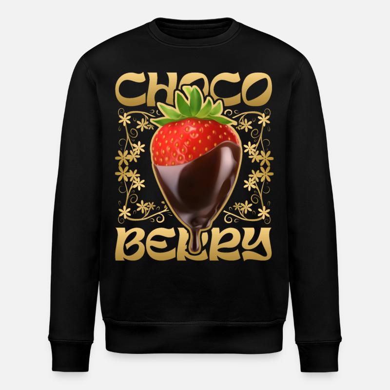 Fraise au chocolat - Sweat bio ROLLER Stanley/Stella Unisexe - noir
