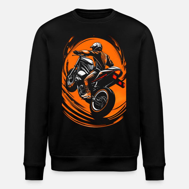 Biker Motorcyclists - Stanley/Stella ROLLER Unisex Organic Sweatshirt - black
