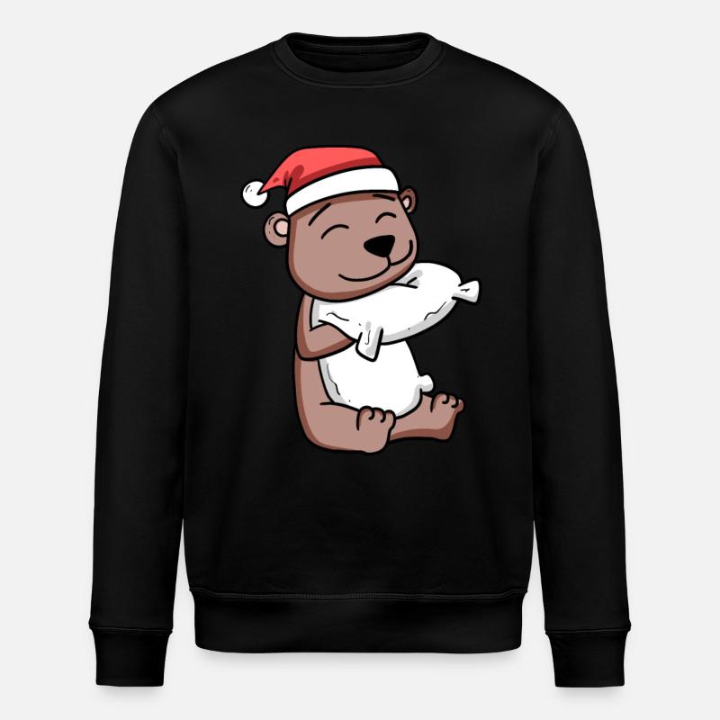 Noël de l’ours - Sweat bio ROLLER Stanley/Stella Unisexe - noir