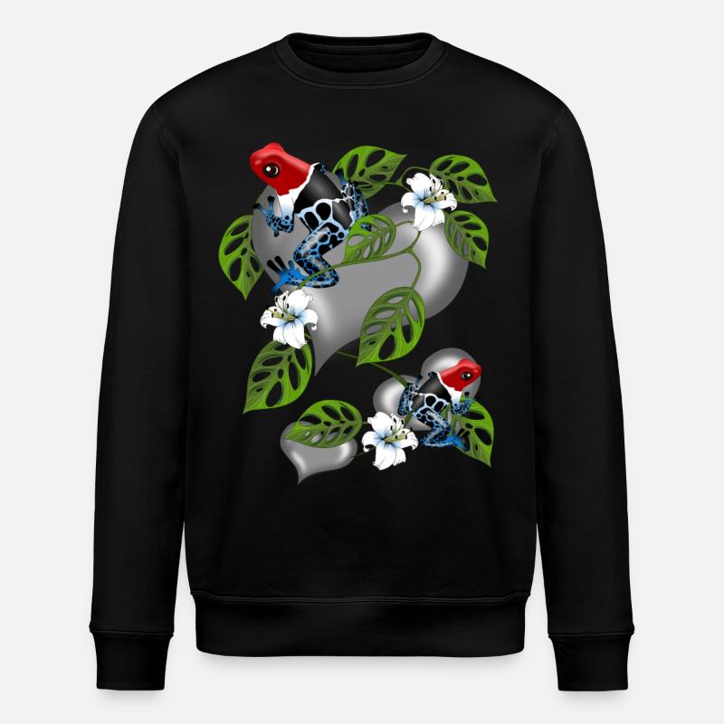 pfeilgiftfrosch - Stanley/Stella Unisex Bio-Sweatshirt ROLLER - Schwarz