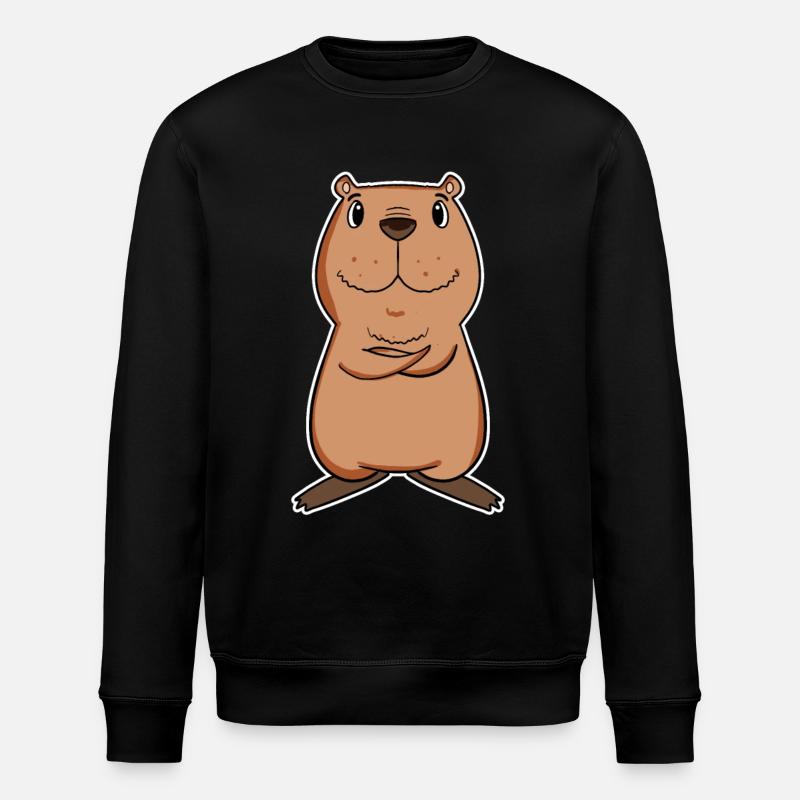 Capybara - Sweat bio ROLLER Stanley/Stella Unisexe - noir