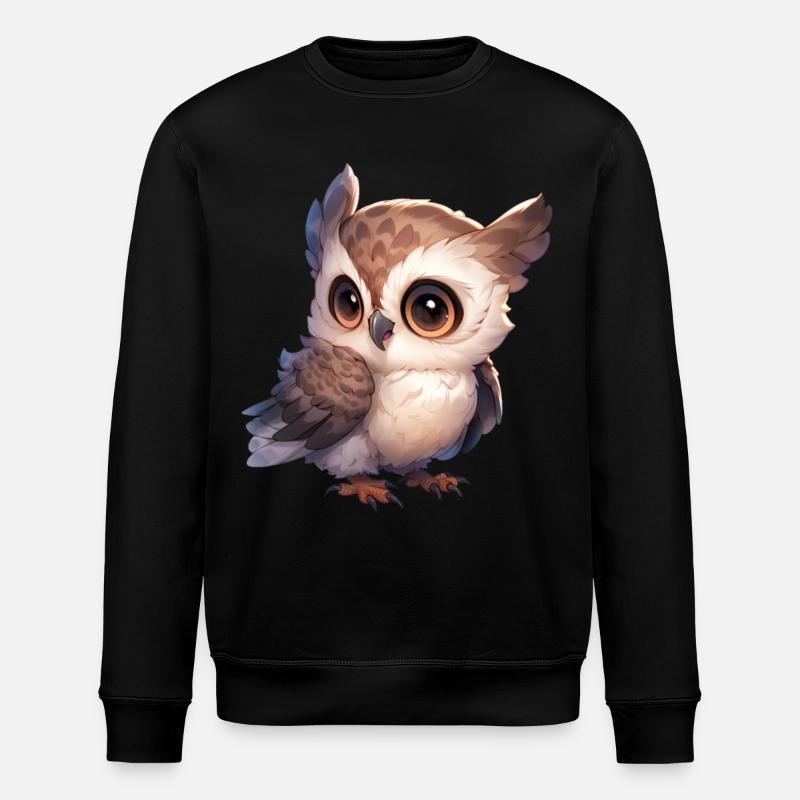 Hibou - Sweat bio ROLLER Stanley/Stella Unisexe - noir