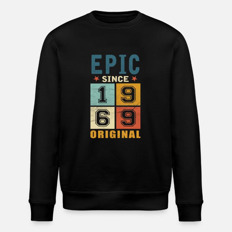1969 Anniversaire épique depuis - Sweat bio ROLLER Stanley/Stella Unisexe - noir