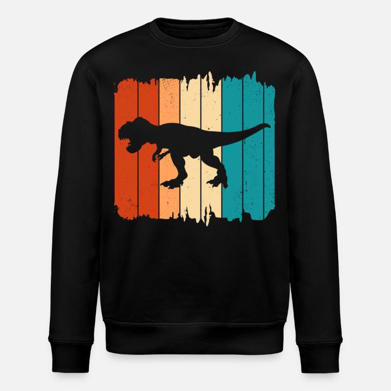 T Rex - Stanley/Stella Unisex Bio-Sweatshirt ROLLER - Schwarz