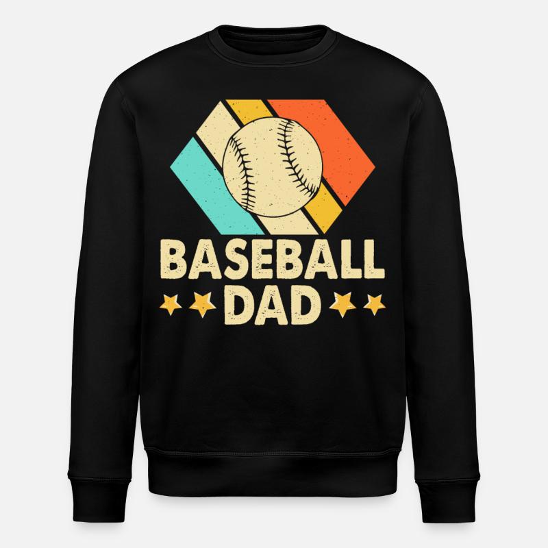 Papa baseball - Sweat bio ROLLER Stanley/Stella Unisexe - noir