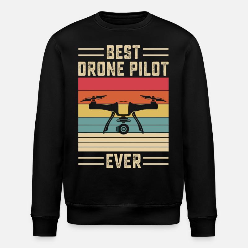Pilote de drone - Sweat bio ROLLER Stanley/Stella Unisexe - noir