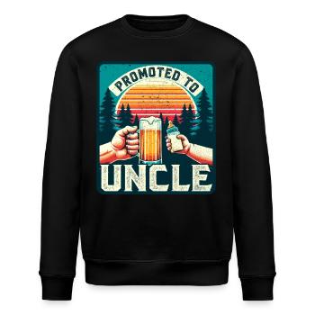 Werdender Onkel loading Zukünftiger Onkel - Stanley/Stella Unisex Bio-Sweatshirt ROLLER - Schwarz - Vorne - Nik (191cm)
