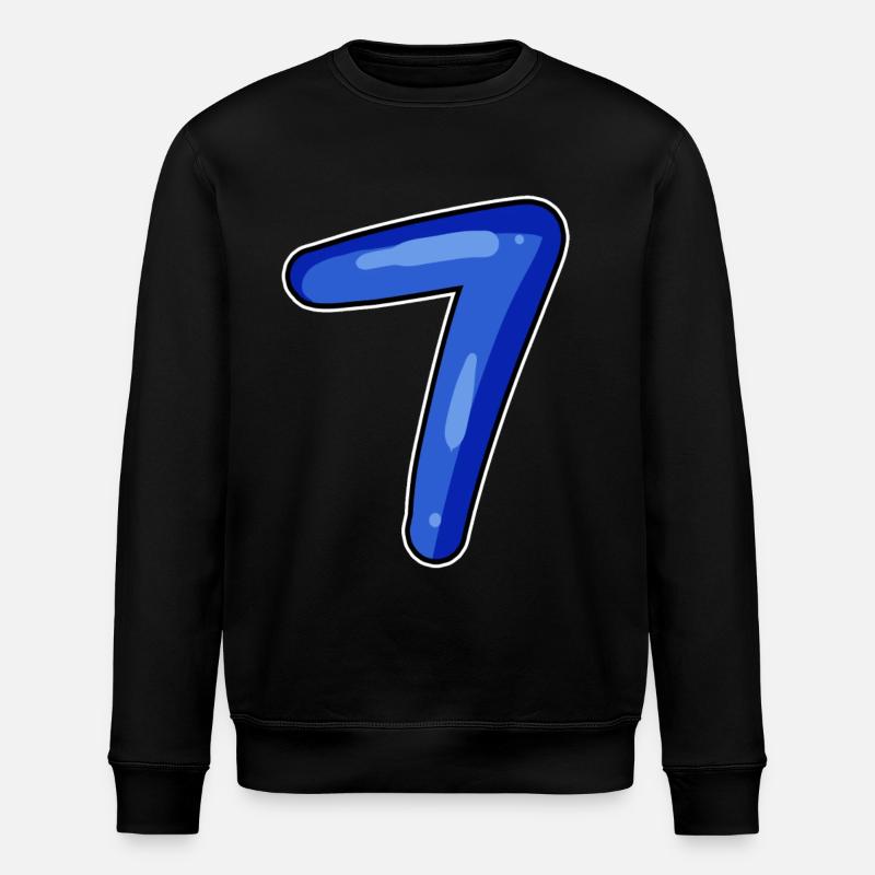 7 blue - Stanley/Stella ROLLER Unisex Organic Sweatshirt - black