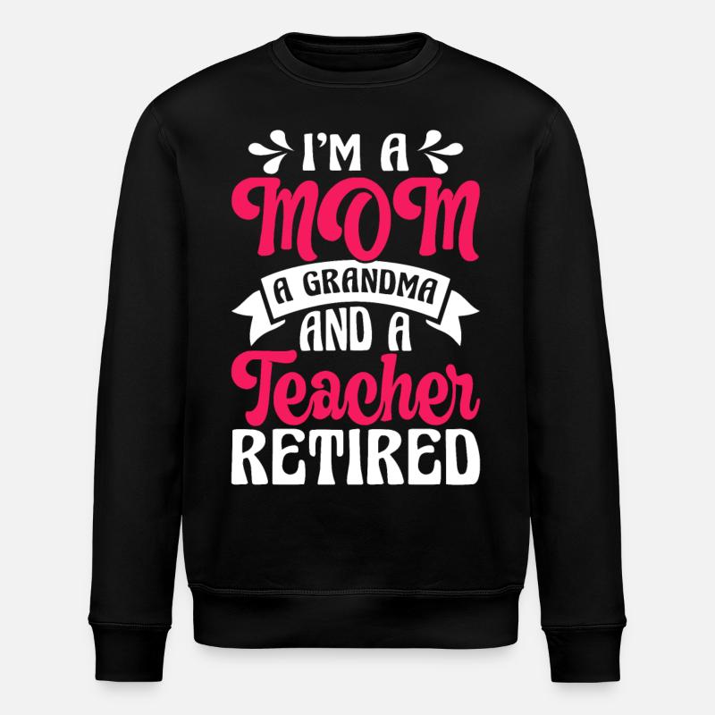 Mama Oma Leher - Stanley/Stella Unisex Bio-Sweatshirt ROLLER - Schwarz