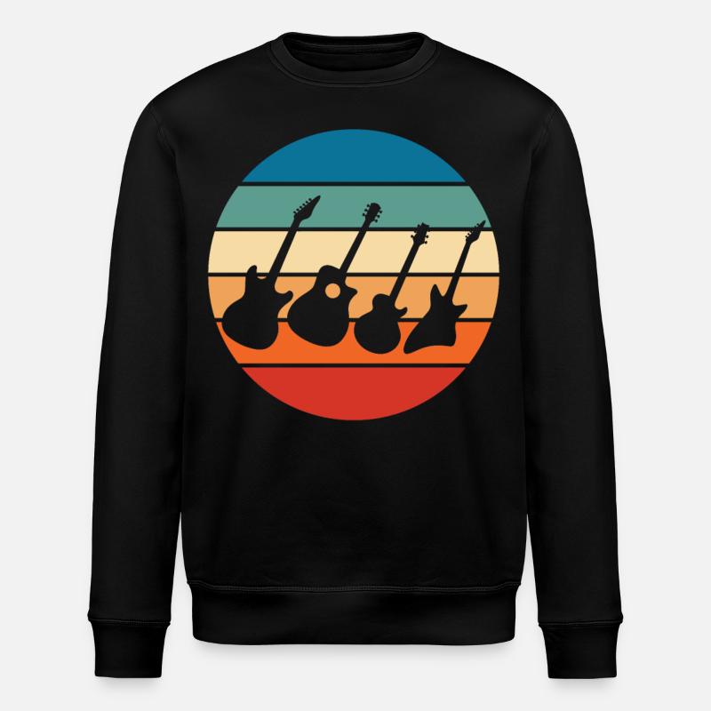 Guitariste - Sweat bio ROLLER Stanley/Stella Unisexe - noir