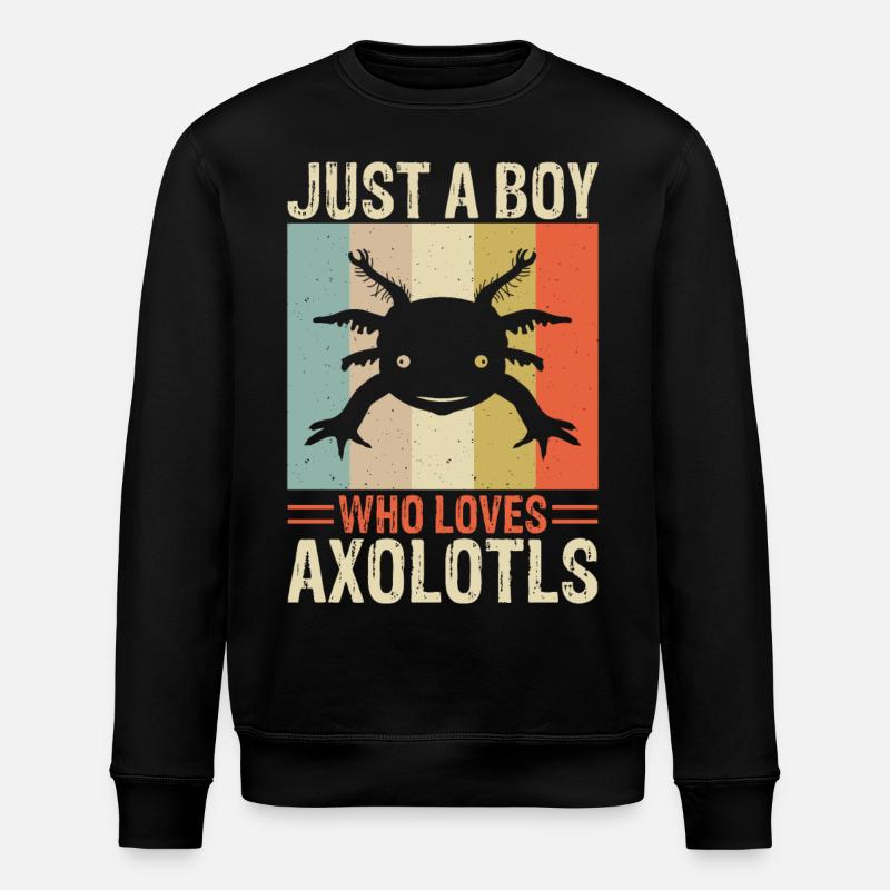 Axolotl - Sweat bio ROLLER Stanley/Stella Unisexe - noir
