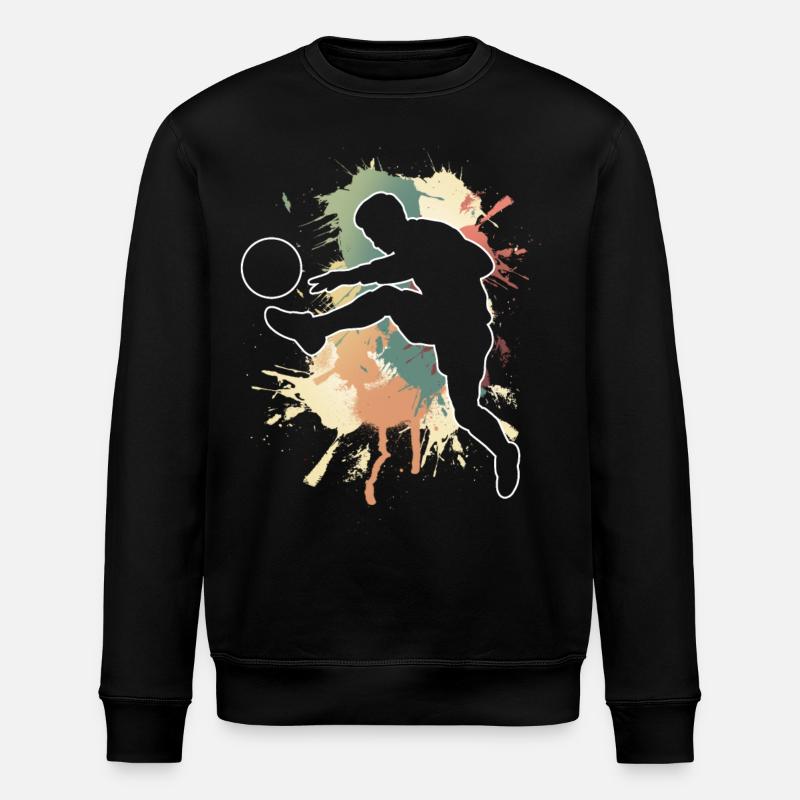 Fußball Fußballer - Stanley/Stella Unisex Bio-Sweatshirt ROLLER - Schwarz