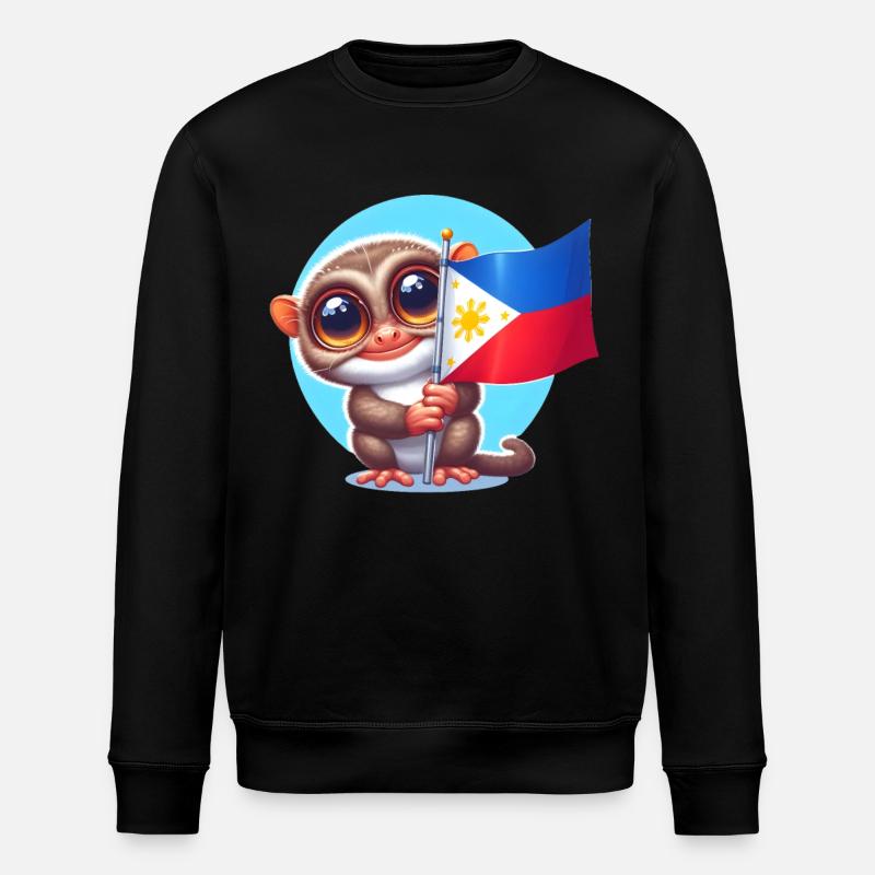 Tarsier Philippines - Stanley/Stella ROLLER Unisex Organic Sweatshirt - black