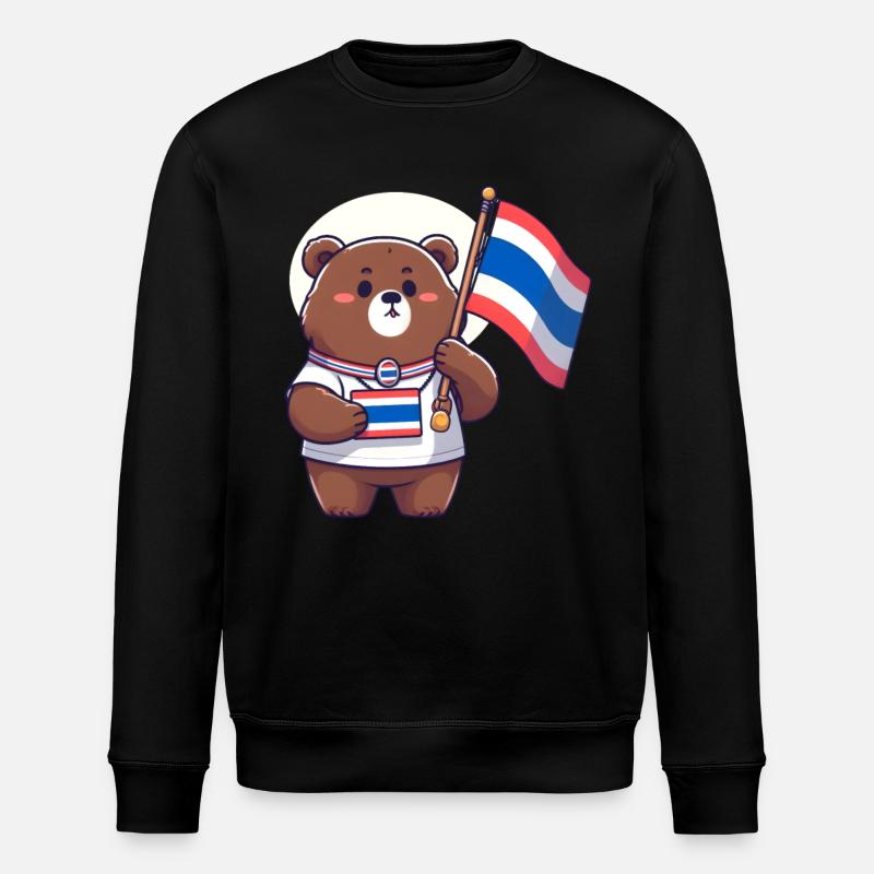 Ours thaïlandais - Sweat bio ROLLER Stanley/Stella Unisexe - noir