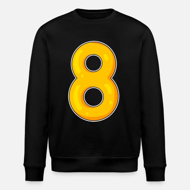 8 Yellow - Stanley/Stella ROLLER Unisex Organic Sweatshirt - black