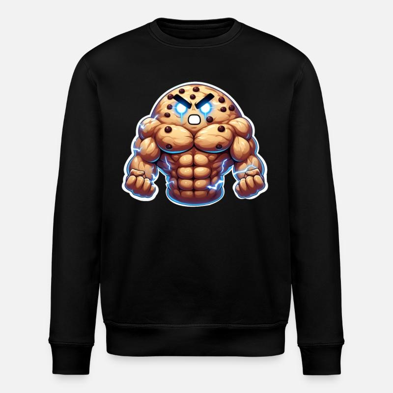 Biscuit musclé - Sweat bio ROLLER Stanley/Stella Unisexe - noir